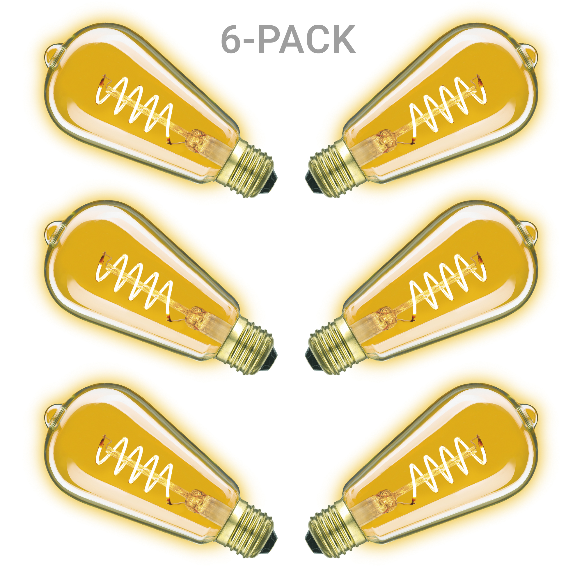 Rustic Spiral LED 3,5W 6-pack Rustic Spiral LED 3,5W 6-pack